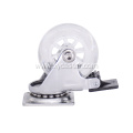 2inch PU Transparent Office Chair caster wheel brake